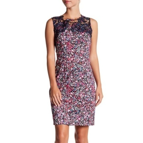 New Elie‎ Tahari Blake Embroidered Yoke Dress - Picture 1 of 2